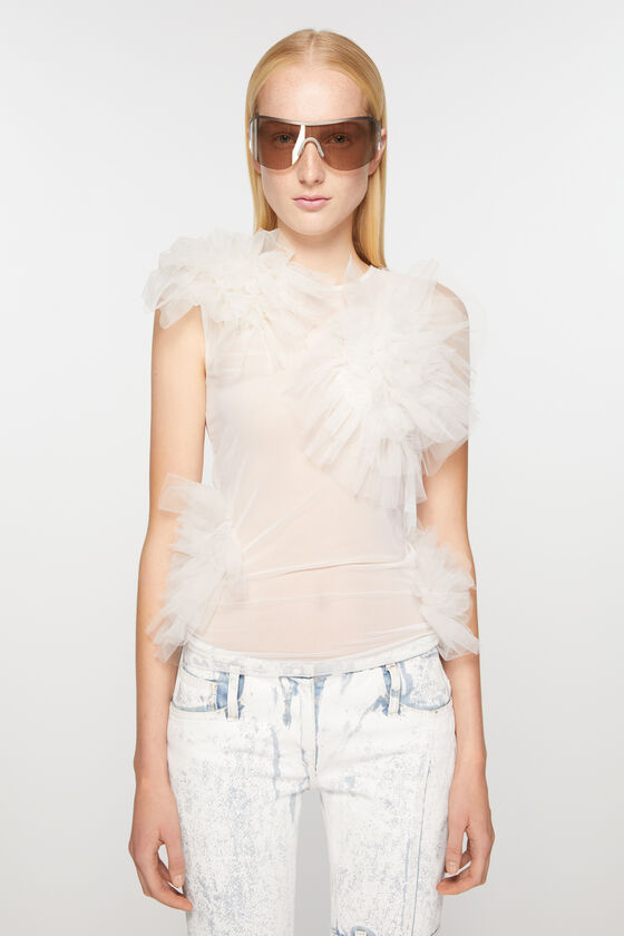 (image for) Otherworldly Mesh ruffle tank top